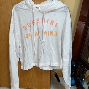 VS PINK Hooded Cropped Longsleeve